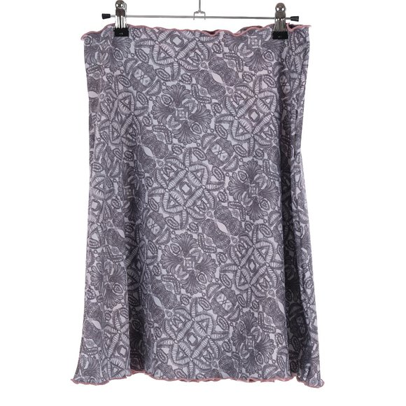 y2k Reversible Lettuce Hem Skirt - Picture 1 of 4